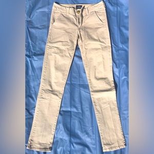 American Eagle Skinny Stretch Cotton Khakis - 4 Long